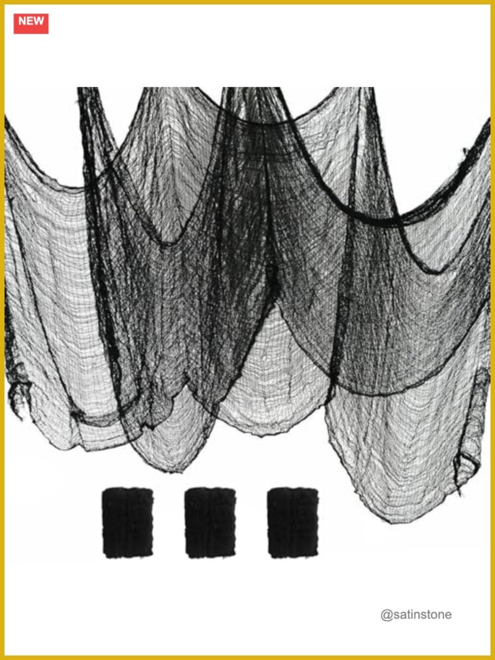 Halloween Creepy Cloth Backdrop Decorations 16.4yd x 30in Polyester